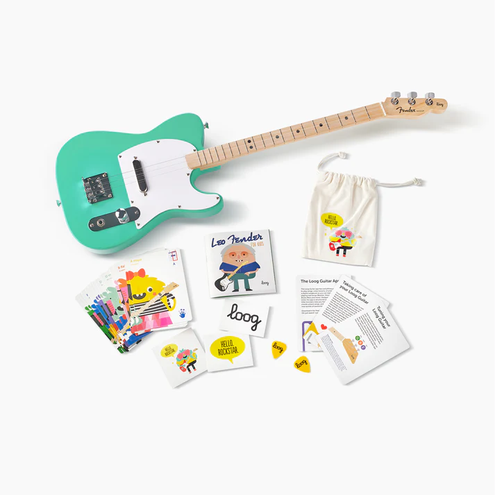 Fender X Loog Telecaster Electric Guitar - Green Fender X Loog Telecaster Electric Guitar - Green