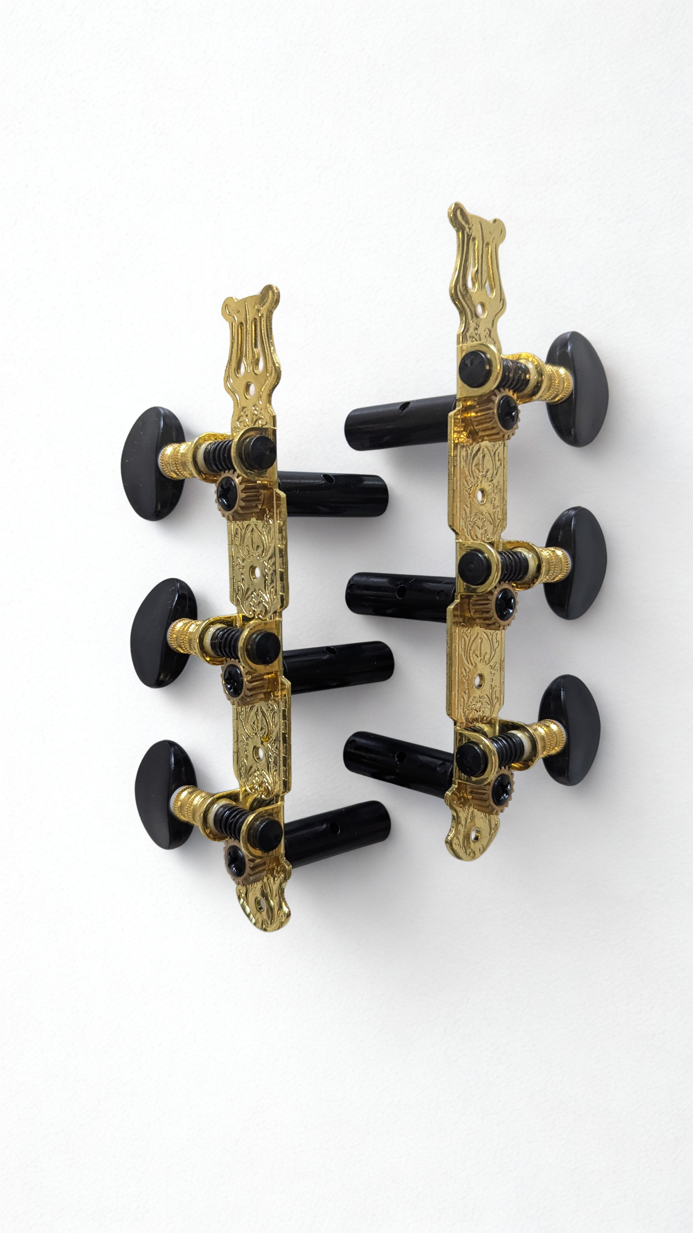AG301 Stimmmechanik für Konzertgitarre Gold/Schwarz – Klassikgitarrenmechanik 3+3
