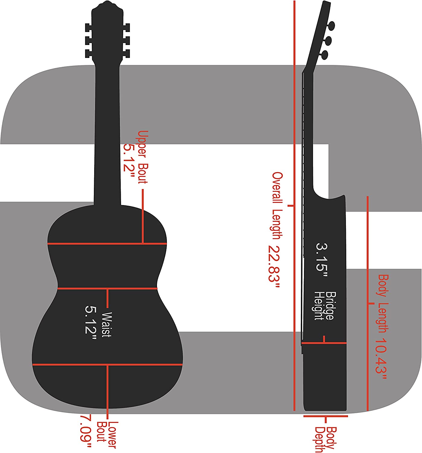 Crossrock CRW700CUTW Holzkoffer Konzert Ukulele Tweed