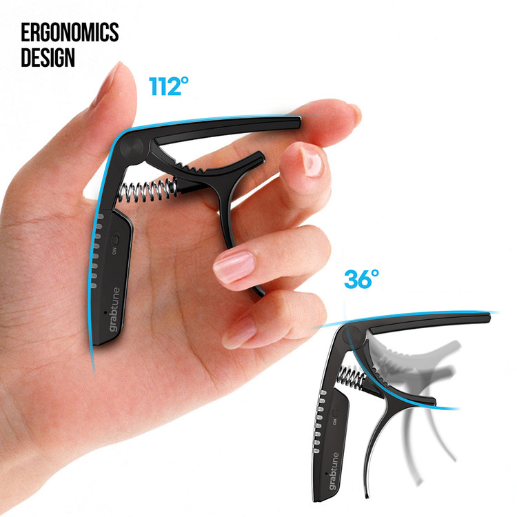 Grabtune Capo & Tuner, silber