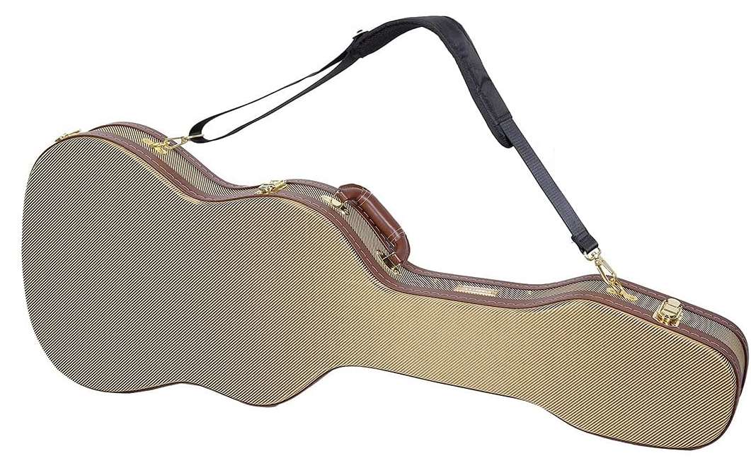 Crossrock CRW700STTW Holzkoffer E-Gitarre Formkoffer, Tweed