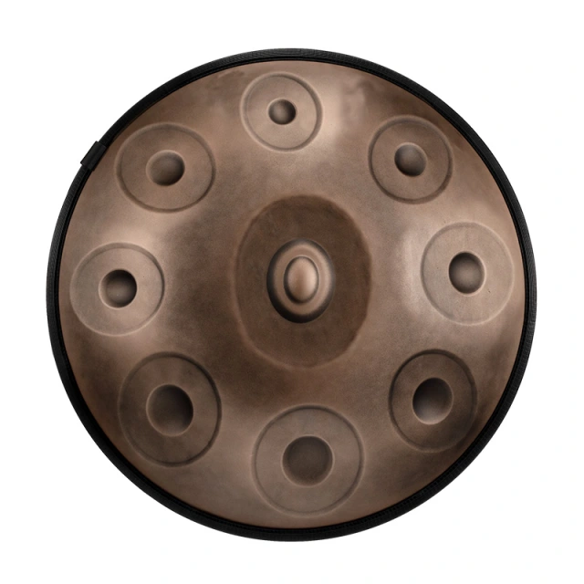 U-Turn Steel Handpan 22" mit 9 Tönen - Bronze - D Amara