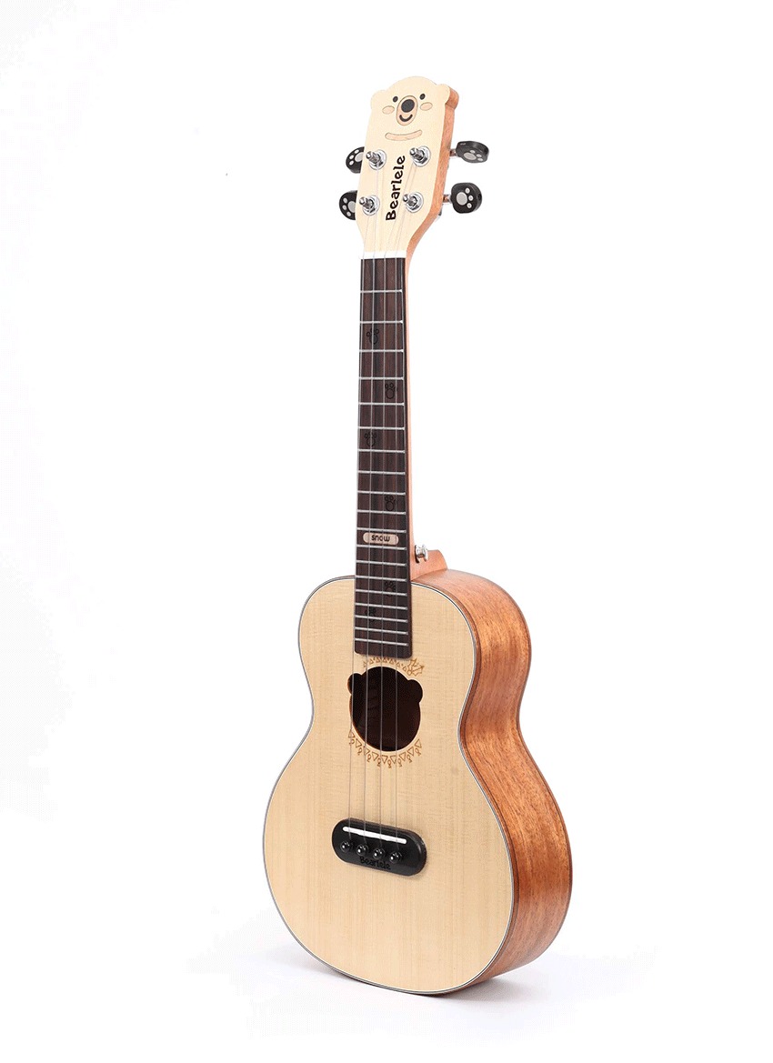 Bearlele Snow - Konzert Ukulele inkl. stabilem Gigbag Bearlele Snow - Konzert Ukulele inkl. stabilem Gigbag
