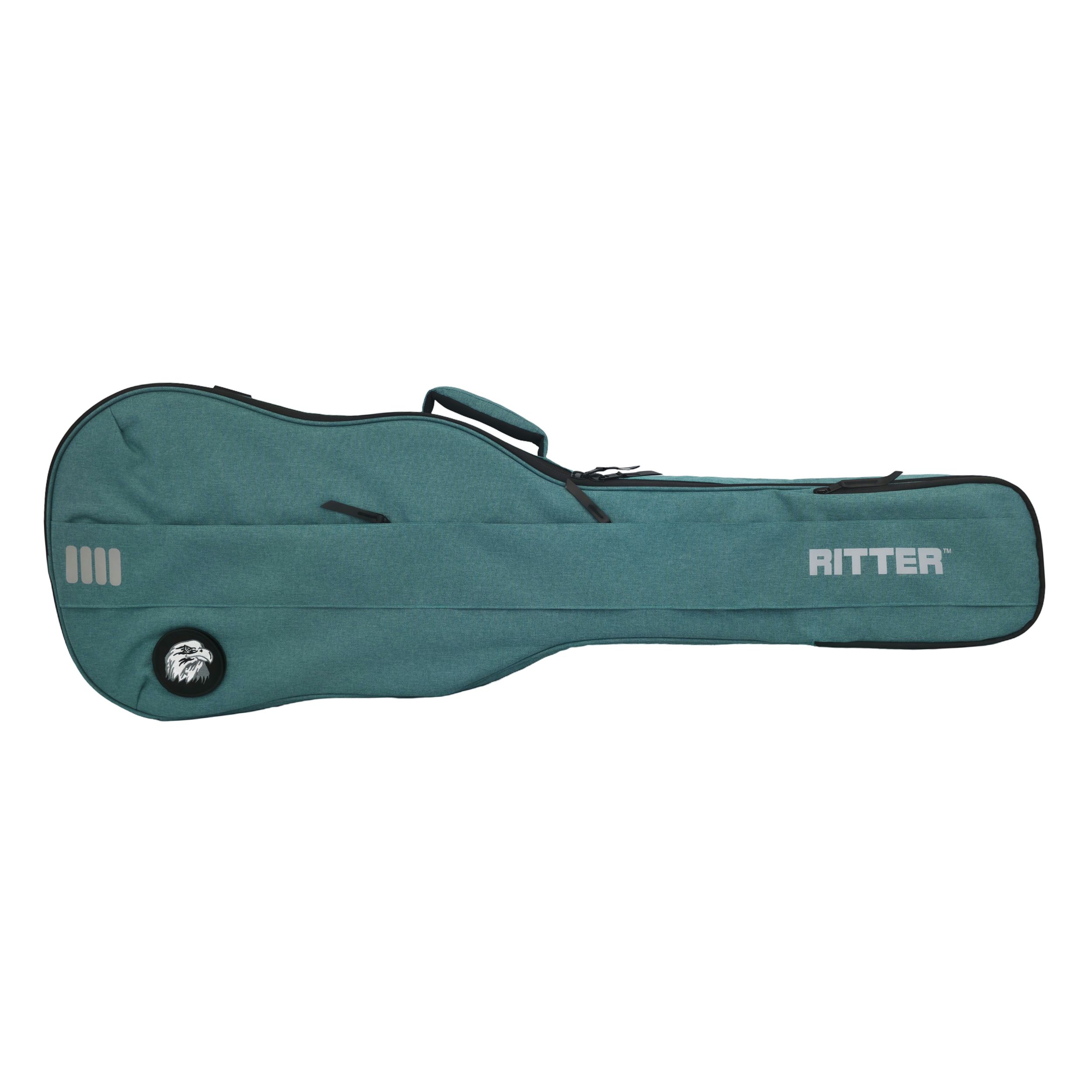 Ritter Gigbag Bern Bass Guitar, Aqua Green