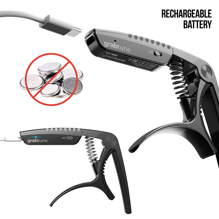 Grabtune Capo & Tuner, silber