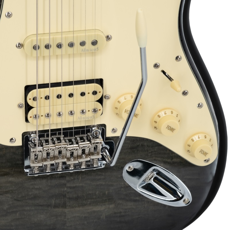 Prodipe Strat ST93, alder trans black Prodipe Strat ST93, alder trans black