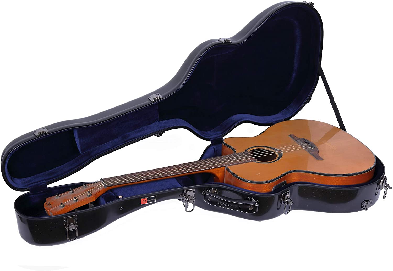 Crossrock CRF2020 OM BK Fiberglass OM/000-Style Gitarren 