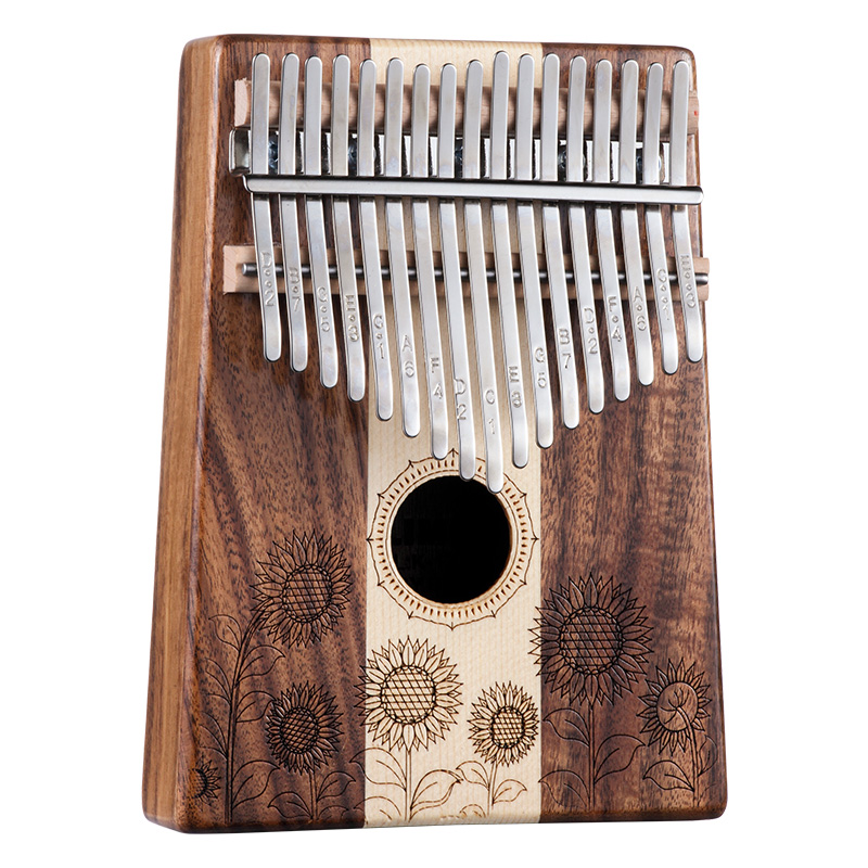 Hluru Kalimba 17 Sunflower, Koa