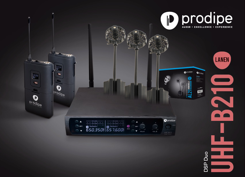 Prodipe Audio UHF DSP AL21, pack Duo