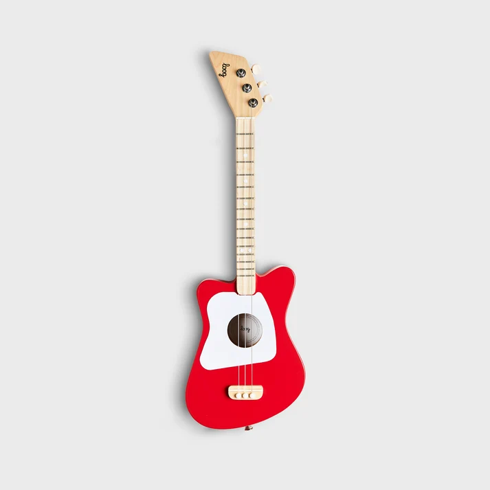 Loog  Mini Acoustic Guitars, Lefthand red