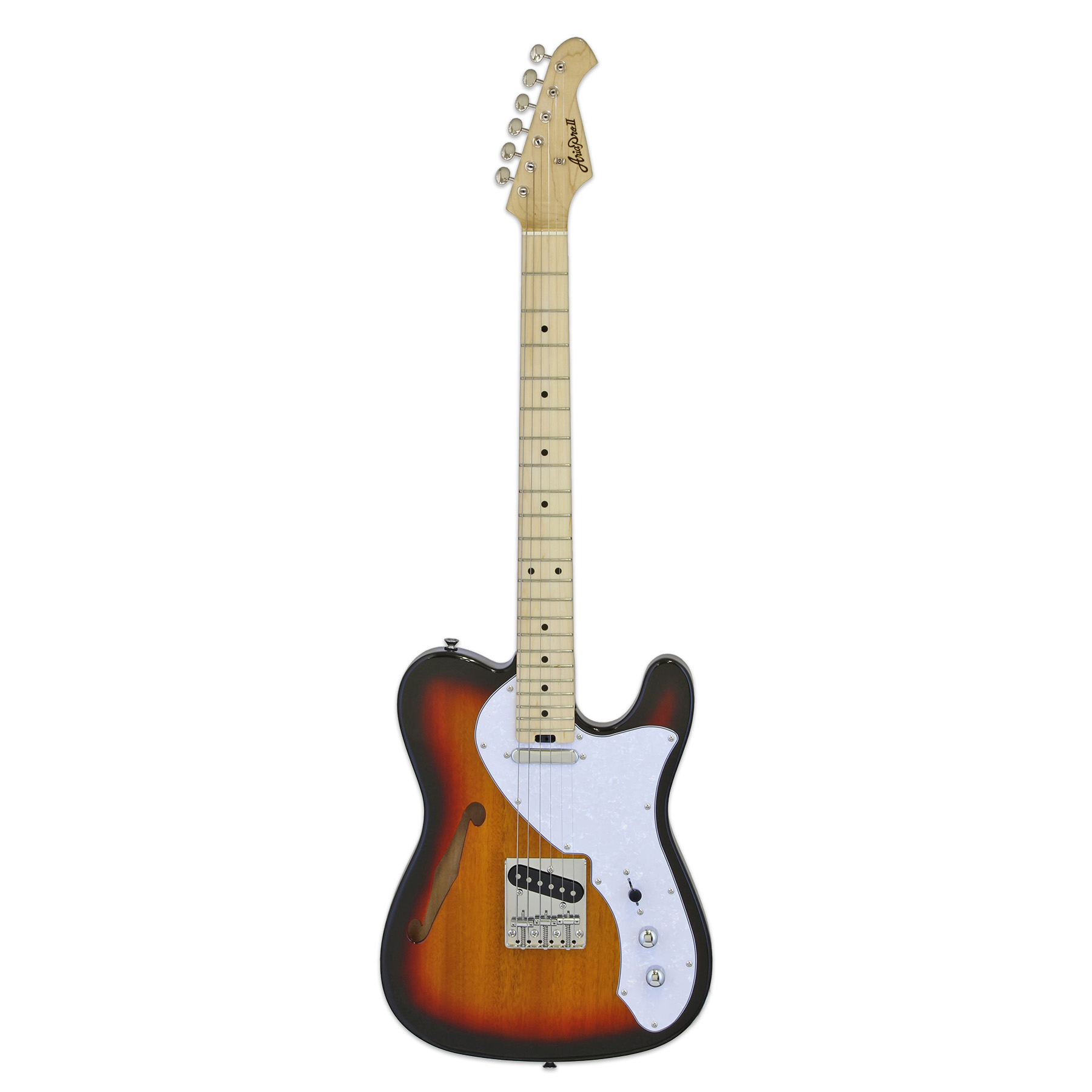 Aria TEG Thinline Telecaster, 3 tone sundburst