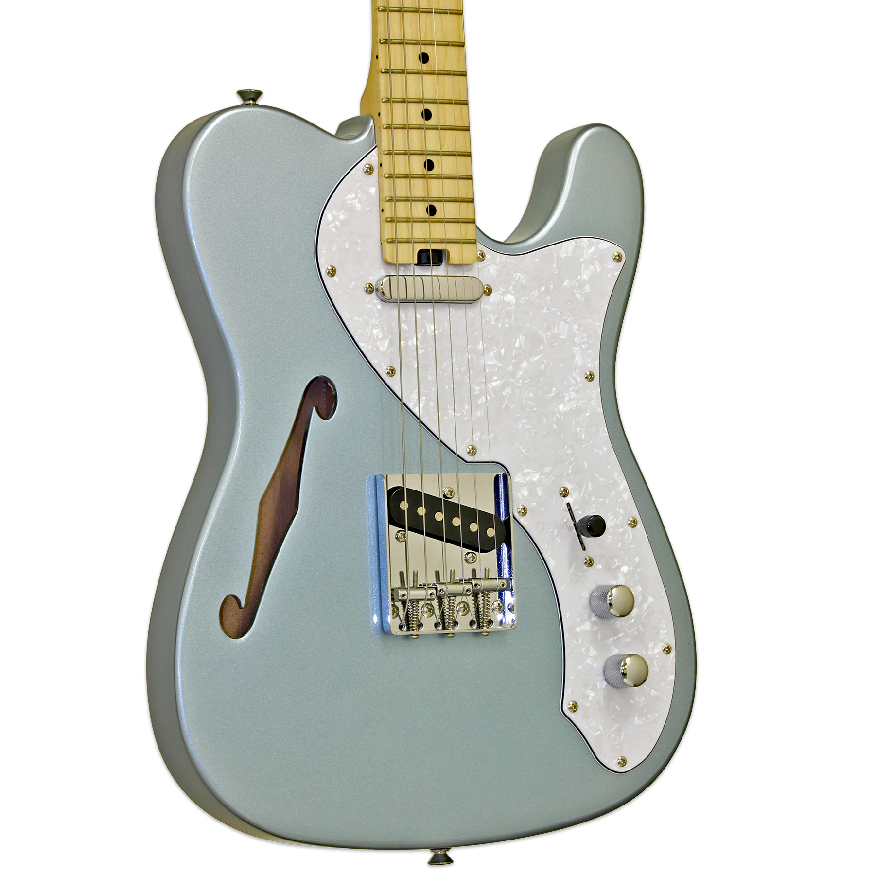 Aria TEG Thinline Telecaster, metallic ice blue