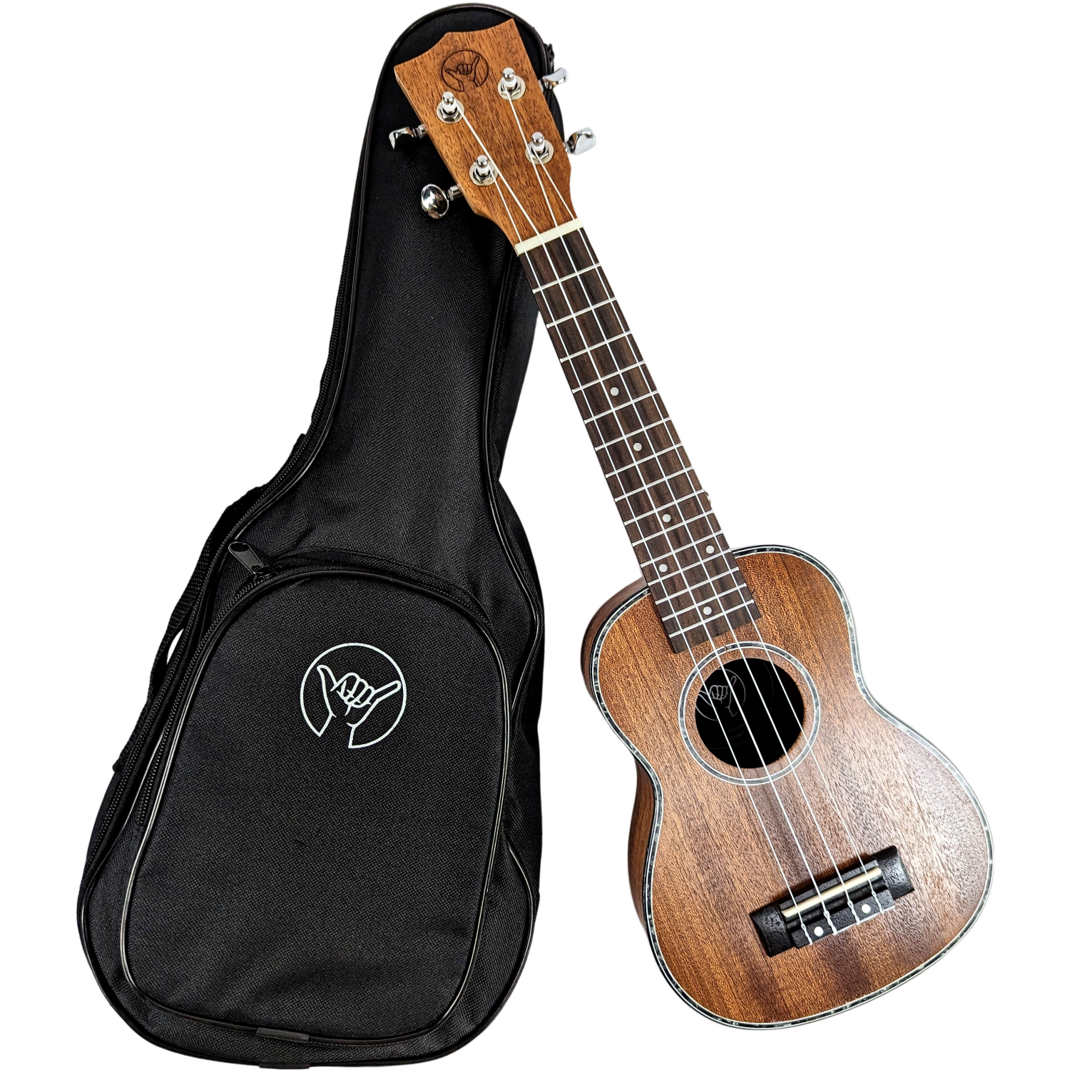 Shaka Sopran Ukulele Waveseeker Mahagoni inkl. Tasche