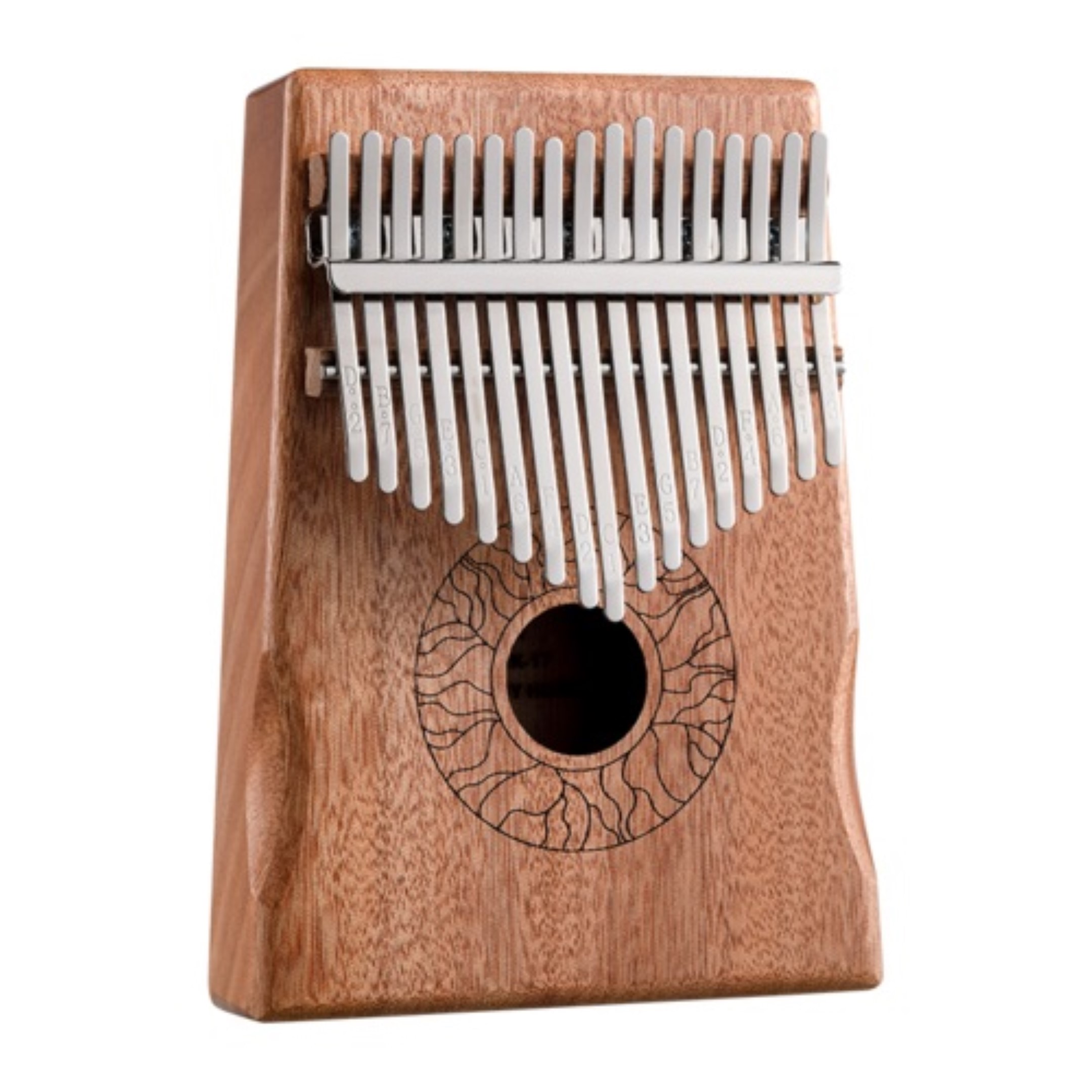 Hluru Kalimba HD17 aus Mahagoni  mit Ergogrip