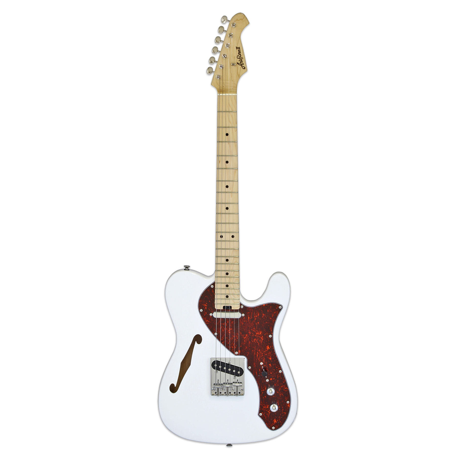 Aria TEG Thinline Telecaster, tortoise white