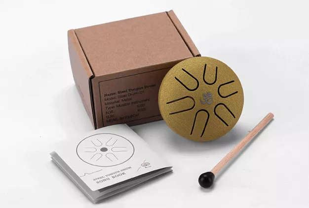 U-Turn Mini Steel Tongue Drum 3" 6Töne, coal black 