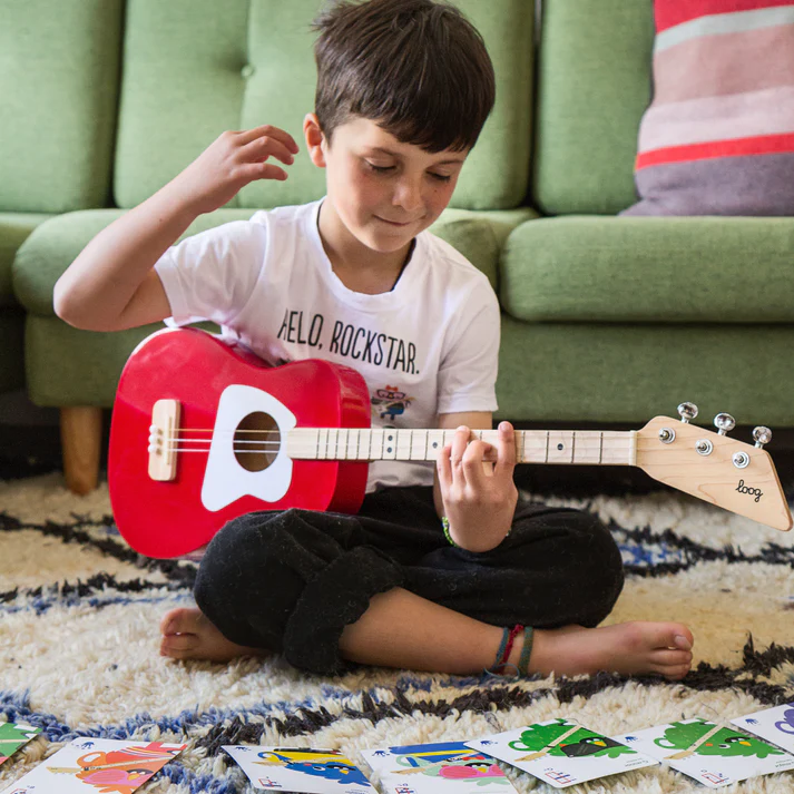 Loog PRO Acoustic Guitar - Red