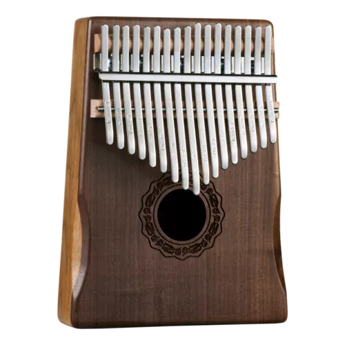 Hluru Kalimba D17 aus Walnuss  mit Ergogrip 