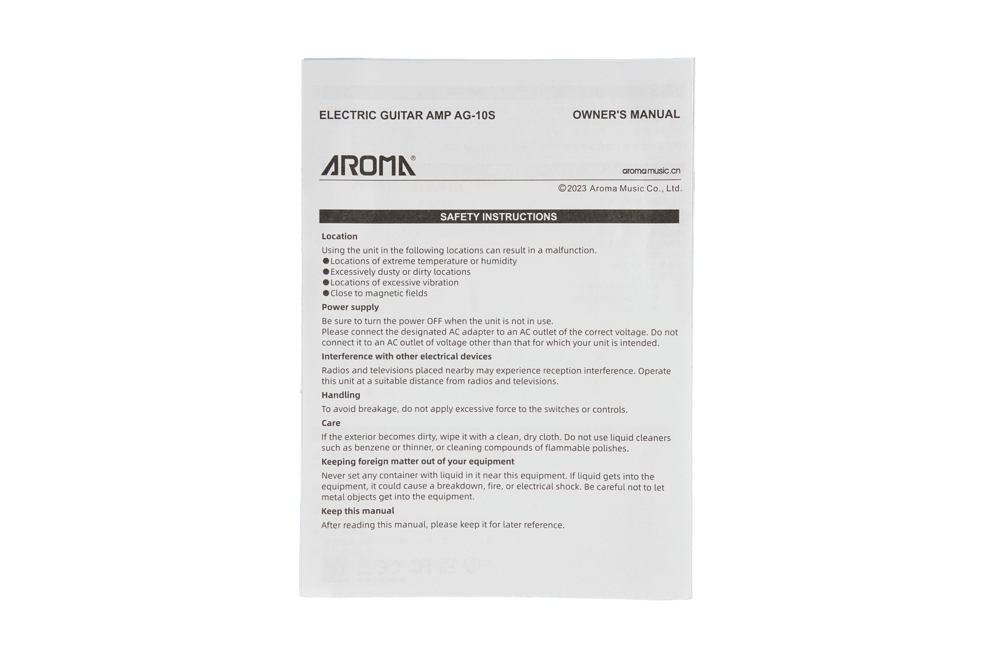 Aroma AG10S - E-Gitarren Verstärker Aroma AG10S - E-Gitarren Verstärker