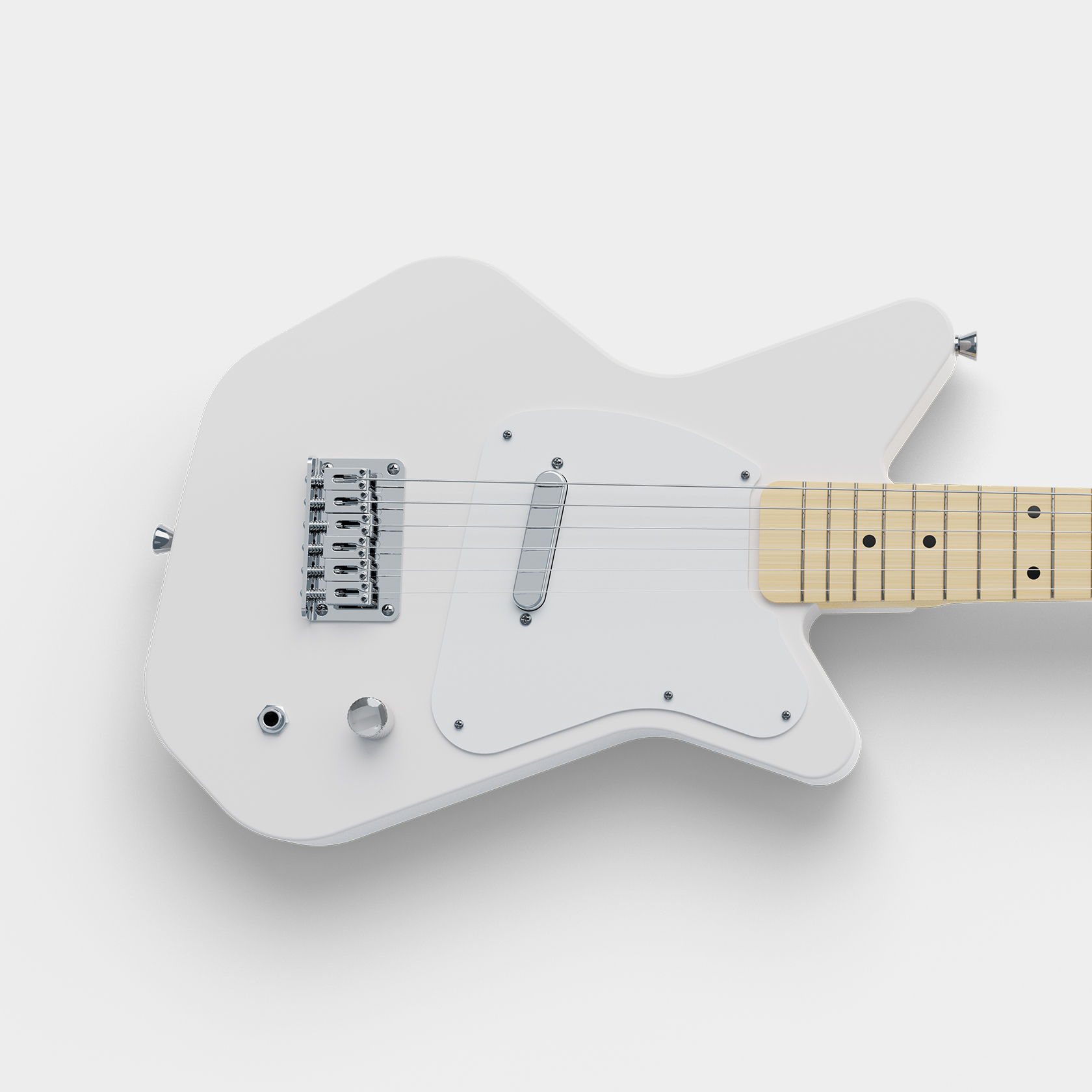 Loog Pro Electric Guitars VI - White
