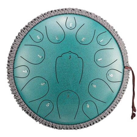 U-Turn Steel Tongue Drum 14" 15Töne - turquoise blue