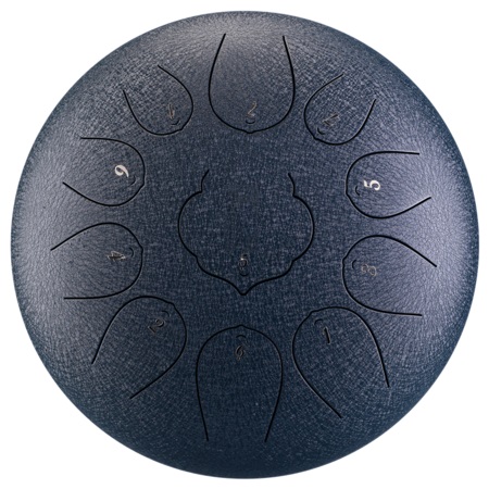 U-Turn Steel Tongue Drum 10" 11 Töne - midnight blue