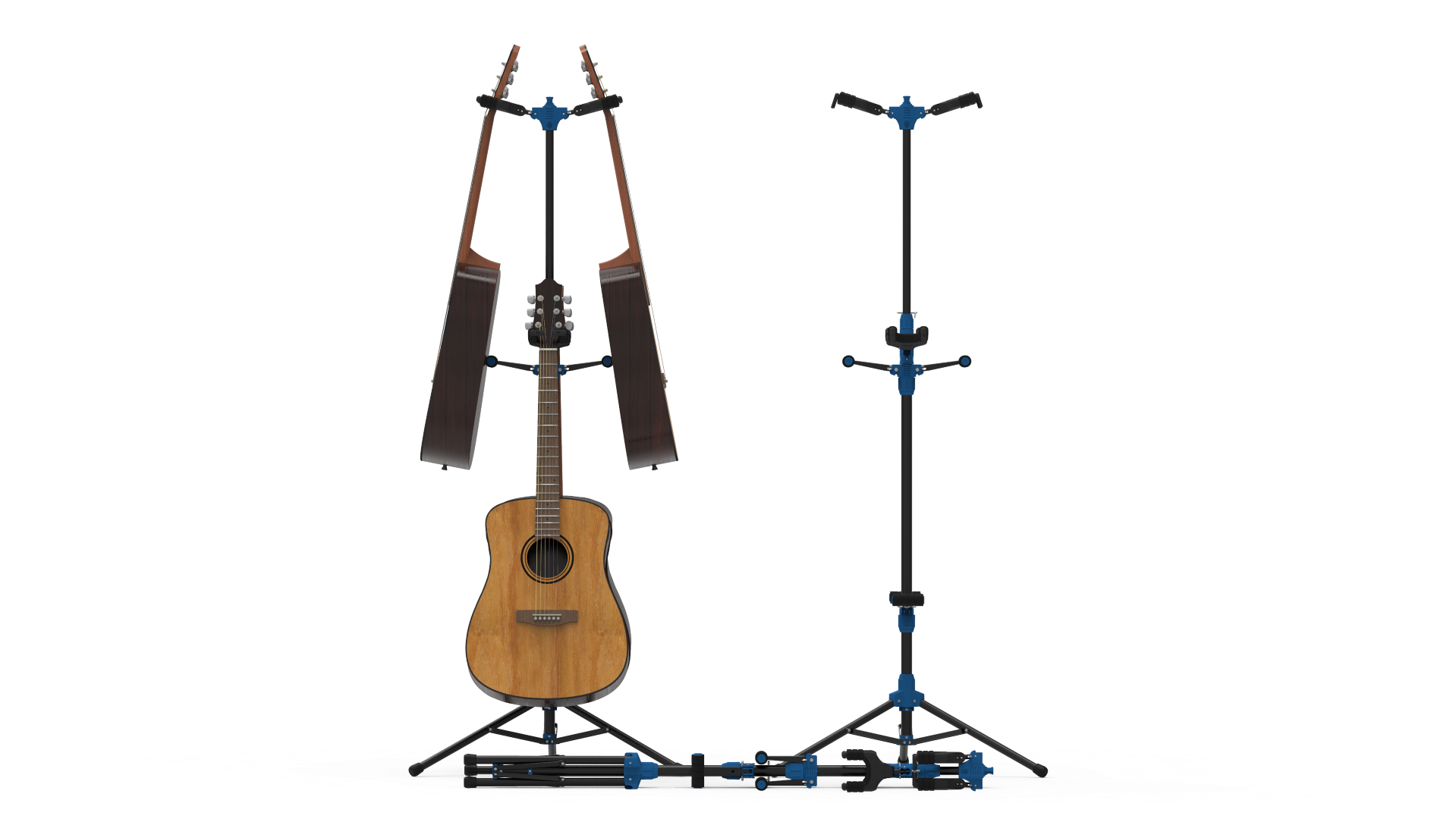 Galux Gitarrenständer für 4 Gitarren GS-214