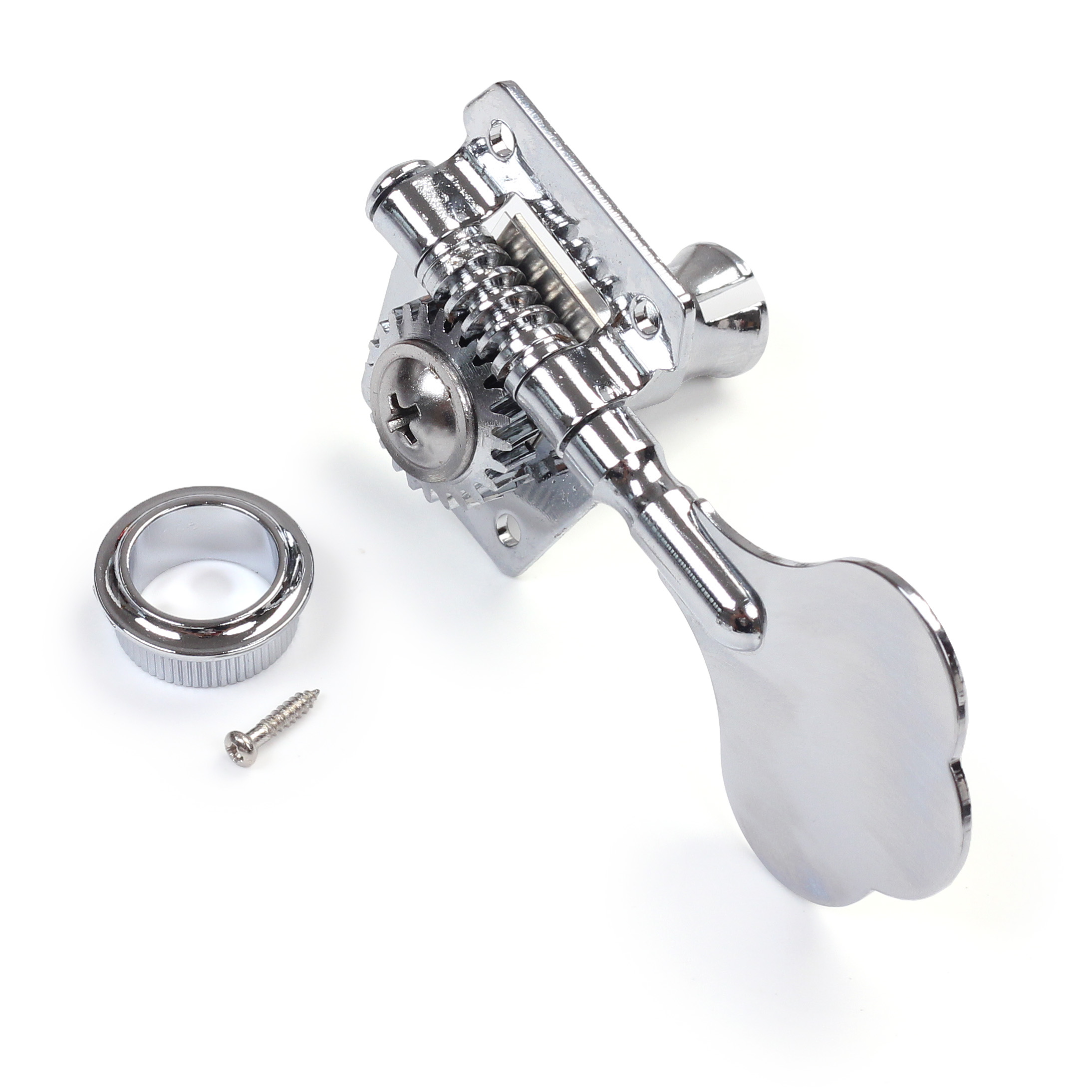 AMD Stimmmechaniken Bass, 4x Links offen, silber