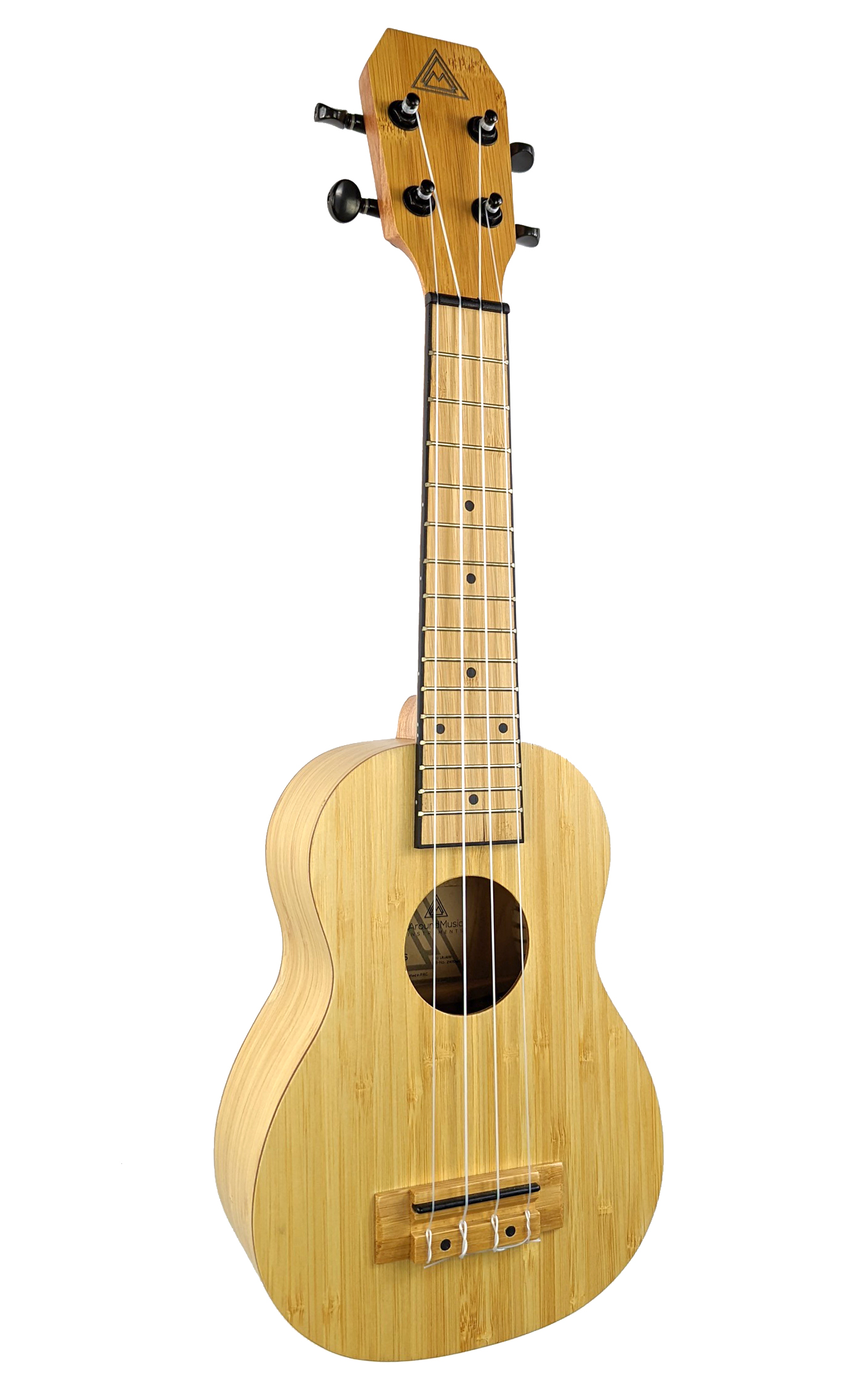 Around Music Instruments Bamboo Sopran Ukulele