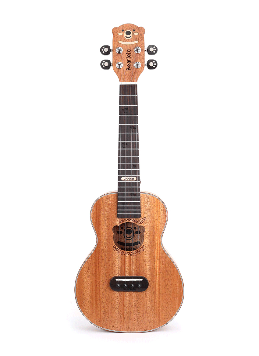 Bearlele Woody - Konzert Ukulele inkl. stabilem Gigbag Bearlele Woody - Konzert Ukulele inkl. stabilem Gigbag