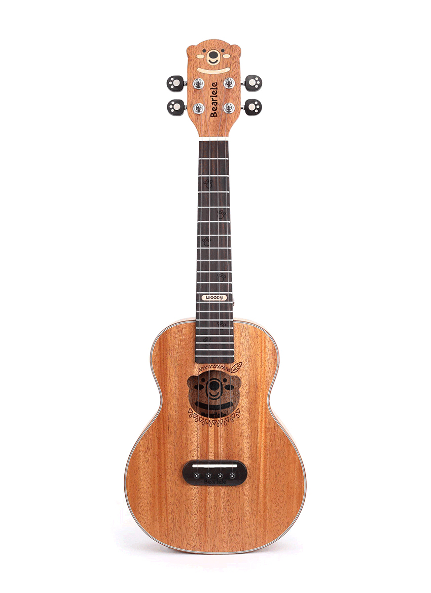 Bearlele Woody - Konzert Ukulele inkl. stabilem Gigbag