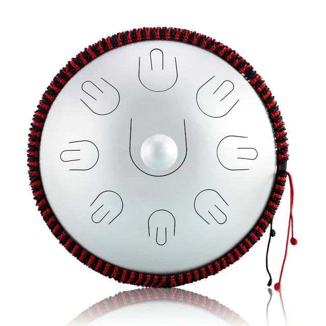 U-TURN Handpan 14" mit 9 Tönen - Silber