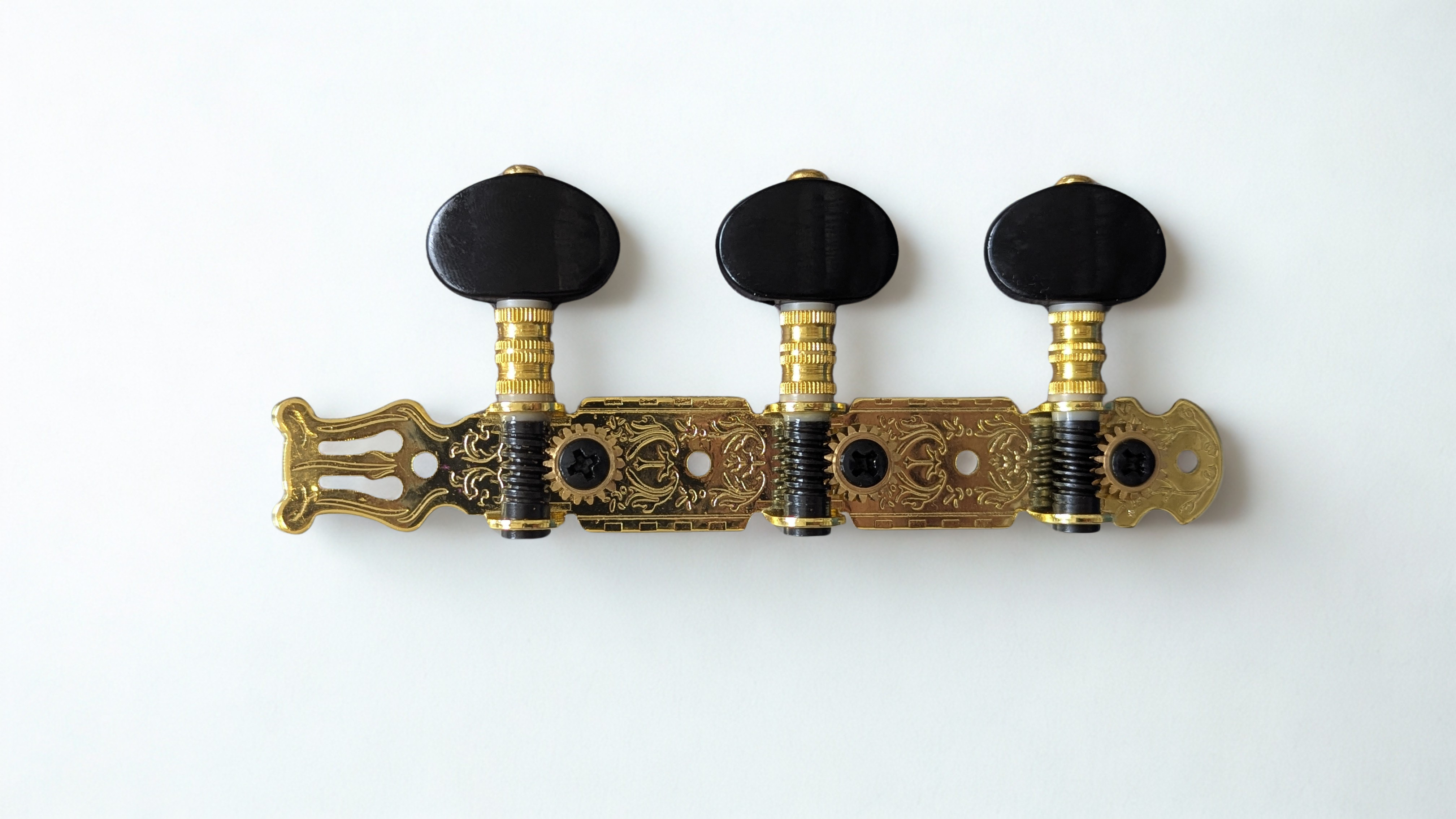 AG301 Stimmmechanik für Konzertgitarre Gold/Schwarz – Klassikgitarrenmechanik 3+3