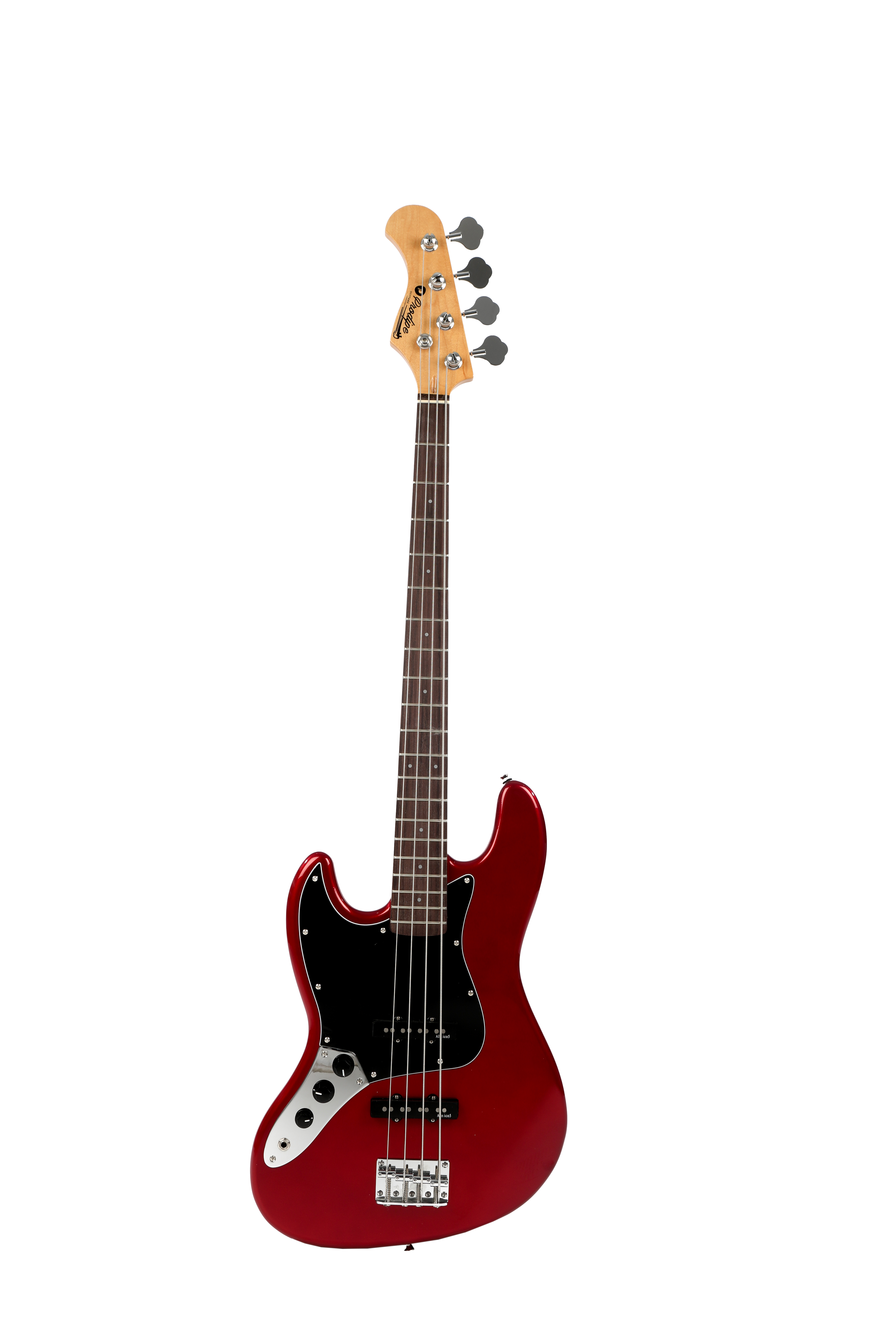 Prodipe Jazz Bass JB80 linkshand, candy red