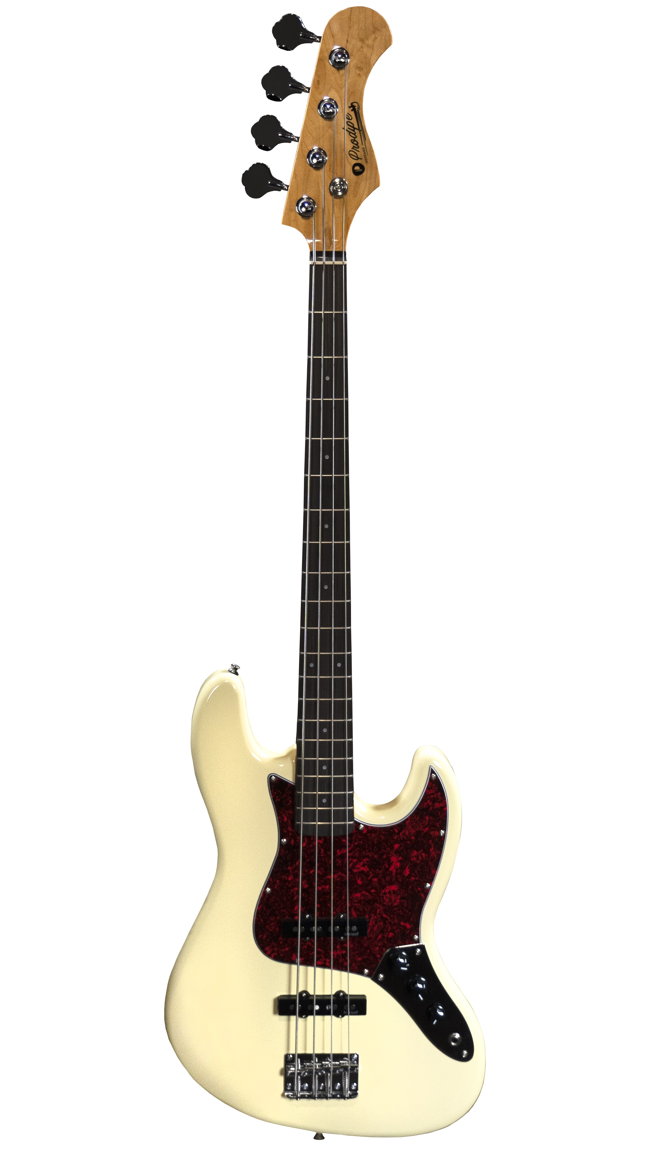Prodipe Jazz Bass JB80 MA, vintage white