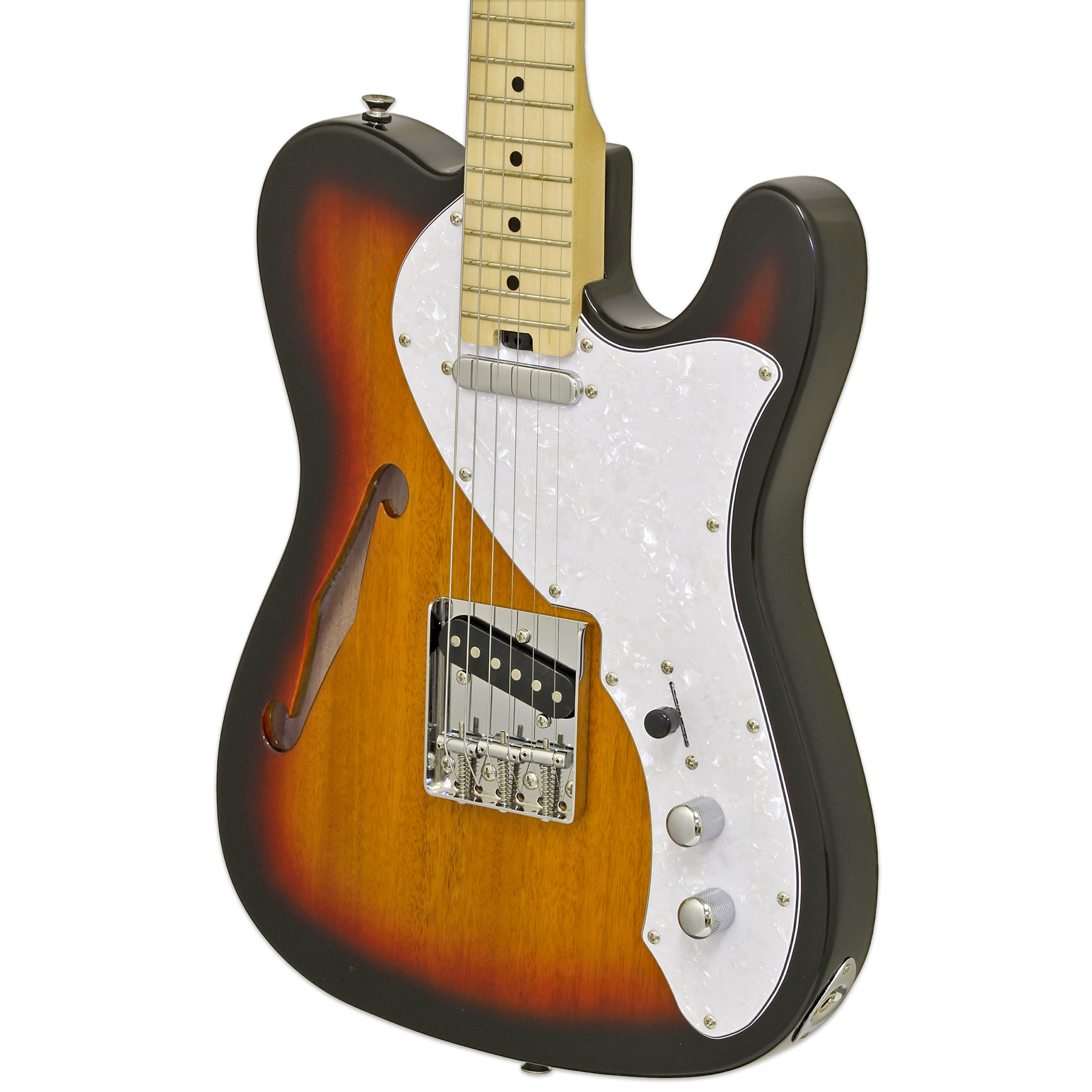 Aria TEG Thinline Telecaster, 3 tone sundburst