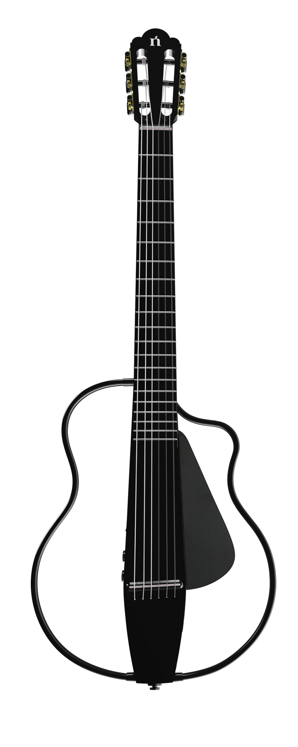 NBSG Smart/Silent Nylon Guitar - Bamboo Black