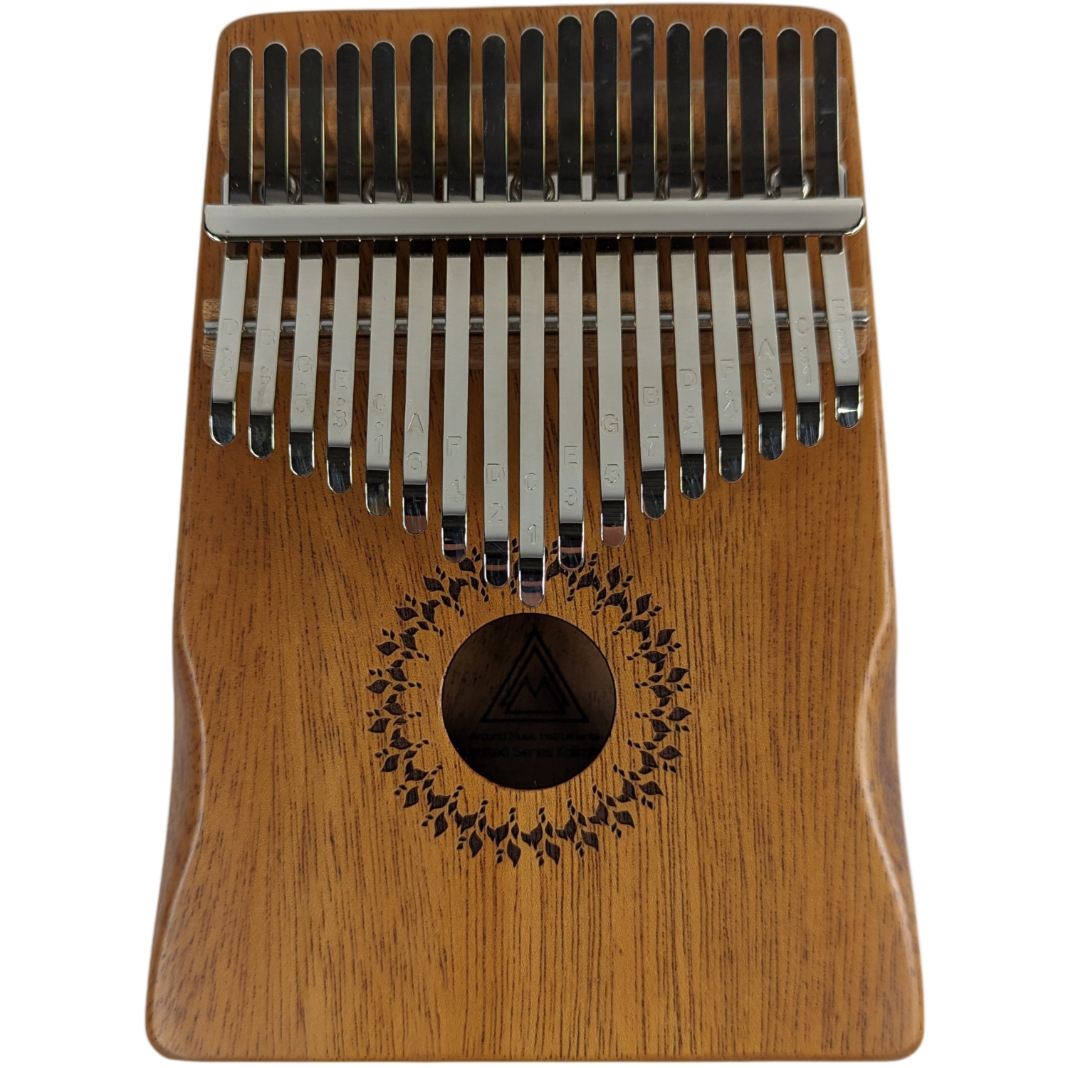 AMI  Kalimba Mahagoni LEAF - 17 Zungen mit Gravur