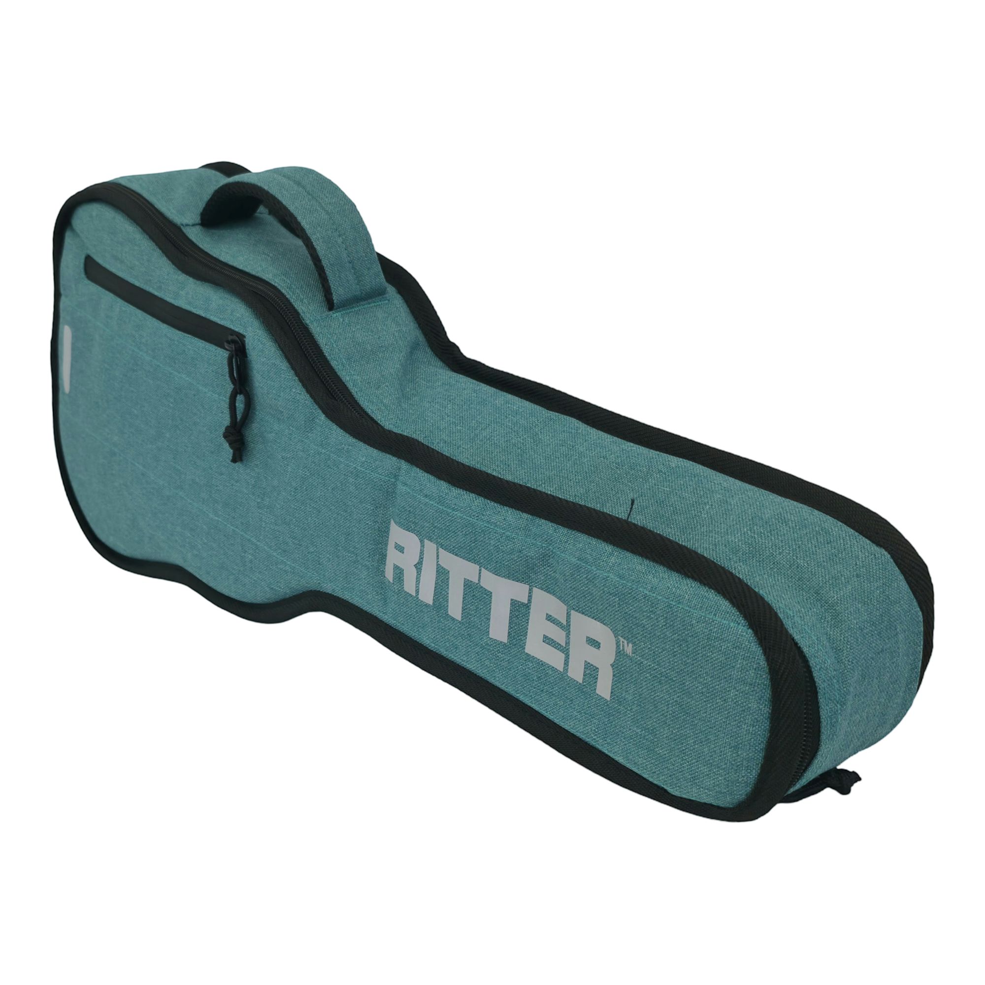 Ritter Gigbag Evilard Concert Ukulele, Aqua Green