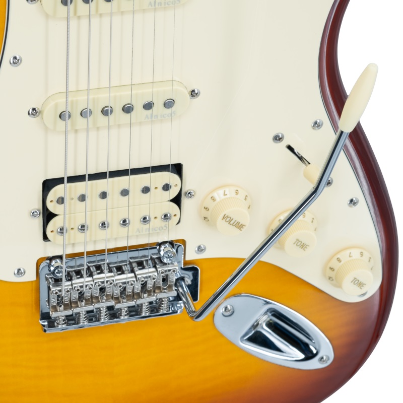 Prodipe Strat ST93, alder tea burst Prodipe Strat ST93, alder tea burst