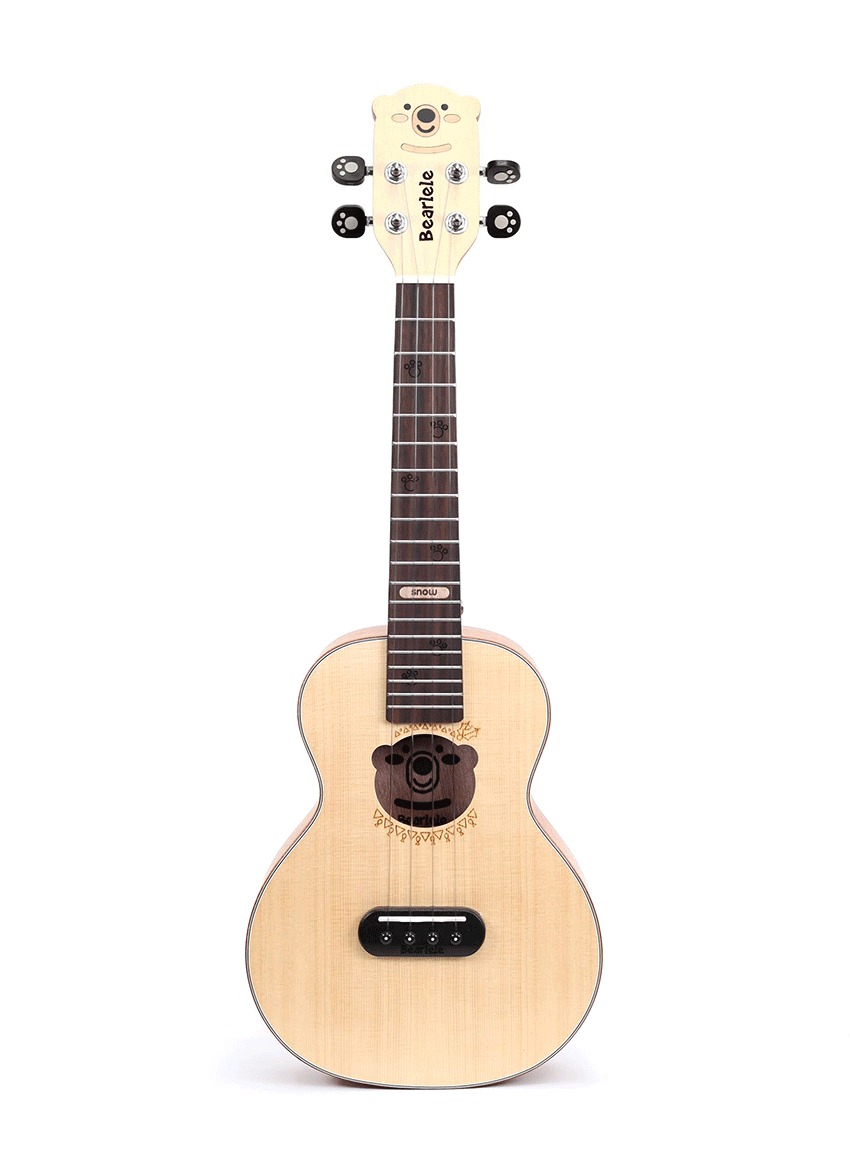 Bearlele Snow - Konzert Ukulele inkl. stabilem Gigbag Bearlele Snow - Konzert Ukulele inkl. stabilem Gigbag