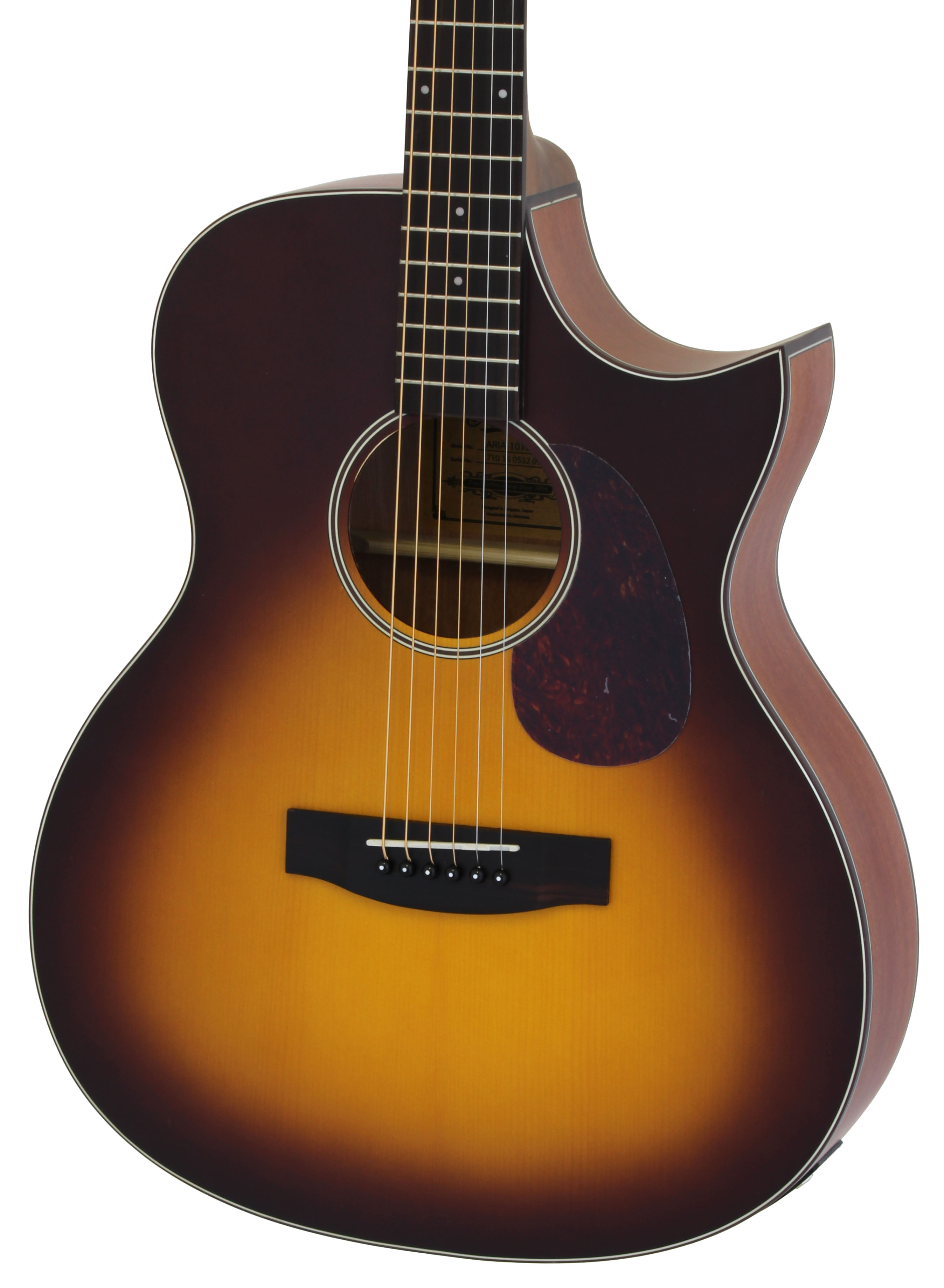 ARIA 101 CE, tobacco sunburst matte