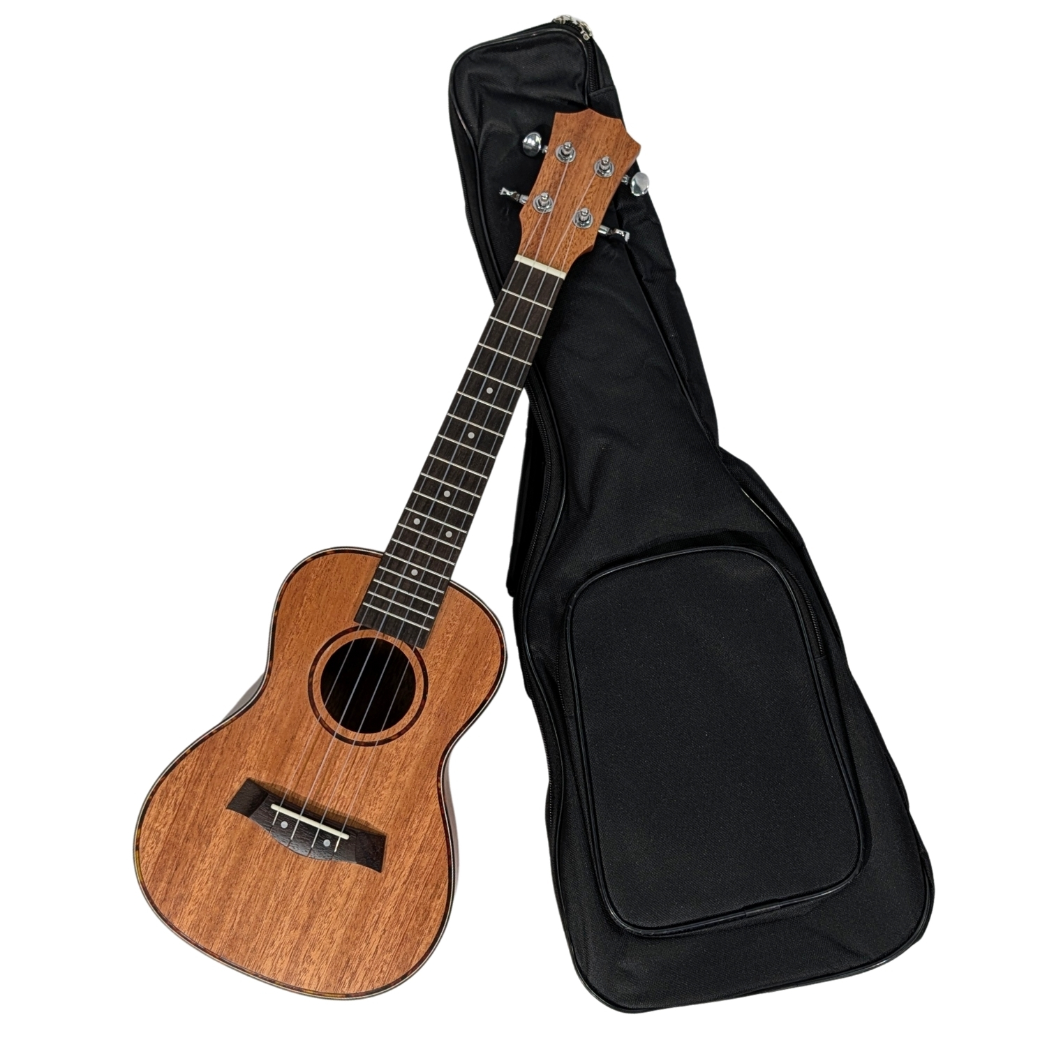 NoName Ukulele Mahagoni UK-MMTT Konzert mit Tasche